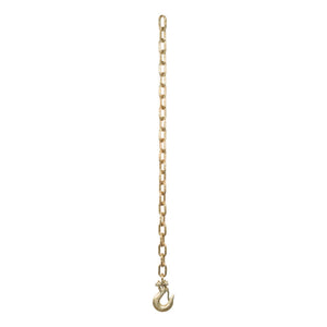 Curt 35in Safety Chain w/1 Clevis Hook (12600lbs Yellow Zinc)