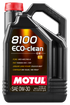 Motul 5L Synthetic Engine Oil 8100 0W30 4x5L ECO-CLEAN  ACEA C2 API SM ST.JLR 03.5007