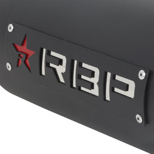 RBP RX-1 High Heat Textured Dual Badged Exhaust Tip Inlet 5in. / Outlet 6in. / Length 18in. - Black