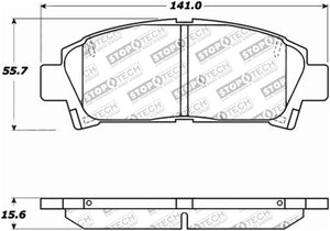 StopTech Performance 92-95 Toyota MR2 Turbo Front Brake Pads