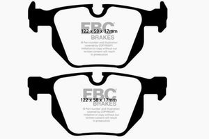 EBC 07-10 BMW X5 3.0 Yellowstuff Rear Brake Pads