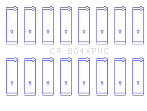 King Ford 260CI/289CI/302 5.0L Windsor (Size STDX) XP Tri-Metal Performance Connecting Rod Bearing