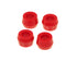 Prothane Universal Shock Bushings - Small Hourglass - 5/8 ID - Red