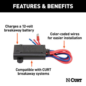 Curt Breakaway Battery Charger