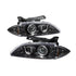 Spyder Chevy Cavalier 95-99 Projector Headlights LED Halo replaceanle LEDs Blk PRO-YD-CCAV95-BK