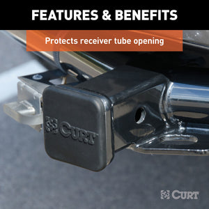 Curt 2in Rubber Hitch Tube Cover