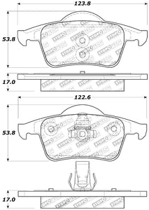 StopTech Performance 01-09 Volvo S60 / 99-00 S70 / 99-06 S80 / 99-07 V70/V70R Rear Brake Pads