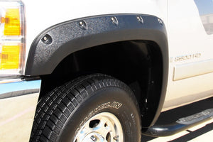 Lund 07-13 Chevy Silverado 1500 RX-Rivet Style Smooth Elite Series Fender Flares - Black (2 Pc.)