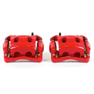 Power Stop 2013 Infiniti JX35 Front Red Calipers w/Brackets - Pair