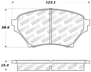 StopTech Performance 01-05 Miata w/ Sport Suspension Front Brake Pads D890