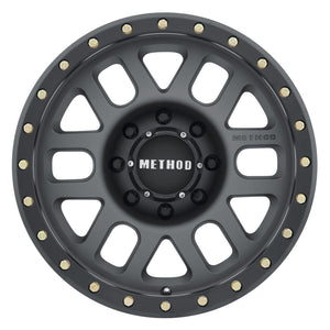 Method MR309 Grid 17x8.5 0mm Offset 8x6.5 130.81mm CB Titanium/Black Street Loc Wheel