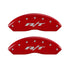 MGP 4 Caliper Covers Engraved Front & Rear RT Red finish silver ch