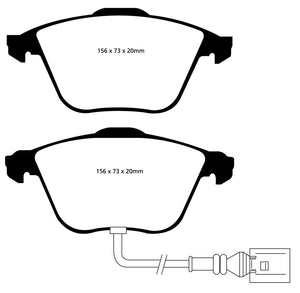 EBC 08-11 Volkswagen CC 3.6 Yellowstuff Front Brake Pads