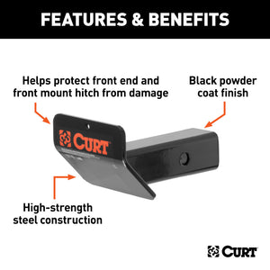 Curt Hitch-Mounted Skid Shield (Fits 2in Receiver)