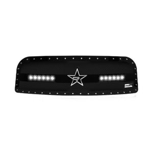 RBP RX-3 Midnight Edition Black LED Bar Grille (Studded) 13-17 Dodge Ram 2500/3500