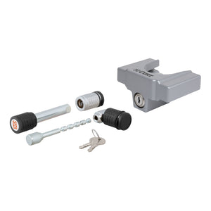 Curt Hitch & Coupler Lock Set (2in Receiver 1/2in to 2-1/2in Latch 1-7/8in & 2in Lip)