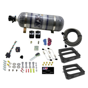 Nitrous Express Dual Dom/Alc Nitrous Kit (100-500HP) w/Composite Bottle