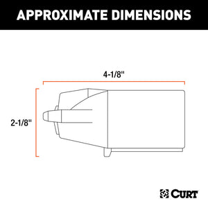 Curt Heavy-Duty 7-Way RV Blade Connector Plug (Trailer Side)