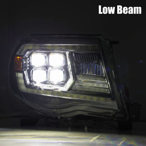 AlphaRex 05-11 Toyota Tacoma NOVA LED Projector Headlights Plank Style Chrome w/Activation Light/DRL