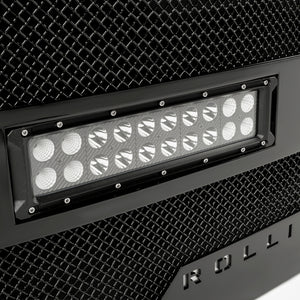 RBP RX-3 Midnight Edition Black LED Grille (Rivetless) 2017 Ford Spr Duty F250/F350 w/o Front Camera