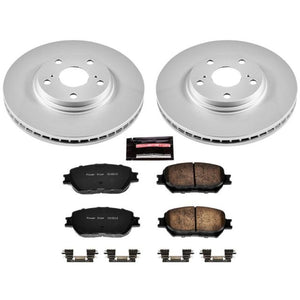 Power Stop 02-04 Toyota Camry Front Z17 Evolution Geomet Coated Brake Kit