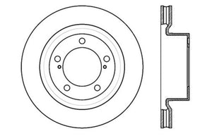 StopTech 07-19 Land Cruiser, LX570, Sequoia, Tundra Sportstop Cryo Sport Drilled Rotor, Front Left