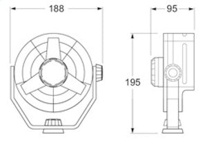 Hella Fan Turbo 2Speed 24V Blk