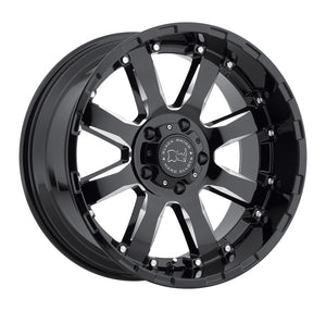 Black Rhino Sierra 20x9.0 5x139.7 ET00 CB 78.1 Gloss Black w/Milled Spokes Wheel