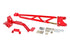 BMR 93-02 F-Body w/o DSL Torque Arm Tunnel Mount (For Long Tube Headers) - Red