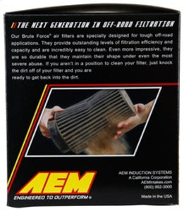 AEM Dryflow 3.25in. X 5in. Round Tapered Air Filter