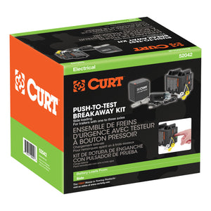 Curt Push-to-Test Breakaway Kit w/Side-Load Battery