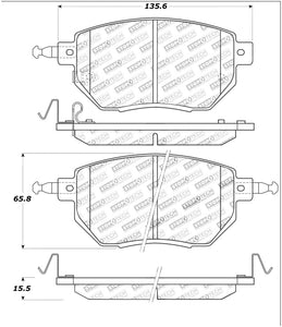 StopTech Street Touring 03-11/05 Infiniti / 05-06 Nissan Front Brake Pads