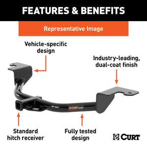 Curt 2014 Mazda 6 Class 1 Trailer Hitch w/1-1/4in Ball Mount BOXED