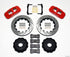 Wilwood AERO4 Rear Kit 14.25in Drilled Red 2010-2015 Camaro