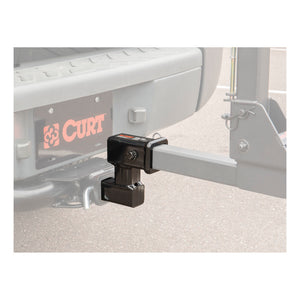 Curt Raised Receiver Adapter (2in Shank Not for Towing Use 4-1/4in Rise)