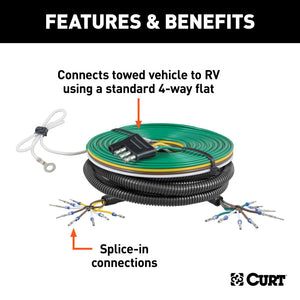 Curt 04-07 Chevrolet Trailblazer Custom Towed-Vehicle RV Wiring Harness