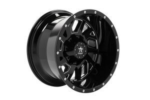 RBP 65R Glock 20x12 5x114.3 BP / 4.75 BS / -44mm Offset 78mm CB Gloss Black w/Machined Grooves Wheel