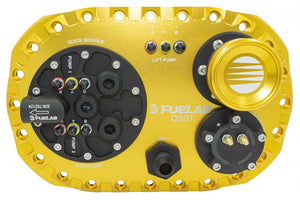 Fuelab Quick Service Surge Tank w/49614 Lift Pump & Twin Screw 500LPH Brushless Pump - Gold