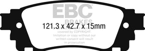 EBC 2017+ Toyota C-HR 2.0L Ultimax2 Rear Brake Pads