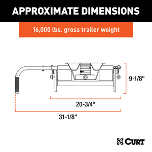 Curt E16 5th Wheel Hitch Head