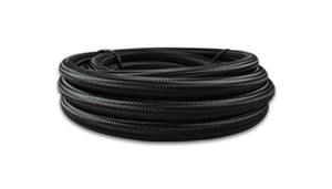 Vibrant -10 AN Black Nylon Braided Flex Hose .56in ID (50 foot roll)