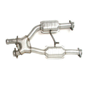 BBK 94-95 Mustang 5.0 Short Mid X Pipe With Catalytic Converters 2-1/2 For BBK Long Tube Headers