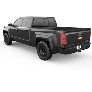 EGR 14+ Chev Silverado 6-8ft Bed Bolt-On Look Color Match Fender Flares - Set - Black