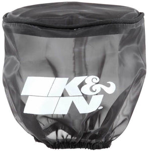 K&N Black DryCharger Round Straight Air Filter Wrap 4.5in ID x 4in H