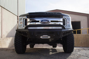 Addictive Desert Designs 17-18 Ford F-250 HoneyBadger Front Bumper w/ Winch Mount