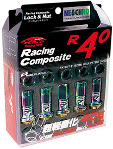 Project Kics 12x1.25 R40 Lug Nuts - Neo Chrome (20pcs No Locks)