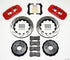 Wilwood AERO4 Rear Kit 14.00in Drilled Red 97-04 Corvette C5/Z06 05-13 C6