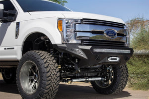 Addictive Desert Designs 17-18 Ford F-250 Super Duty Stealth Fighter Front Bumper w/ Winch Mounts