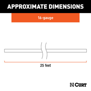 Curt Bonded 4-Way Trailer Wiring (16 Wire Gauge 25ft Spool)