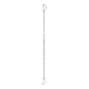 Curt 48in Safety Chain w/2 S-Hooks (7000lbs Clear Zinc)